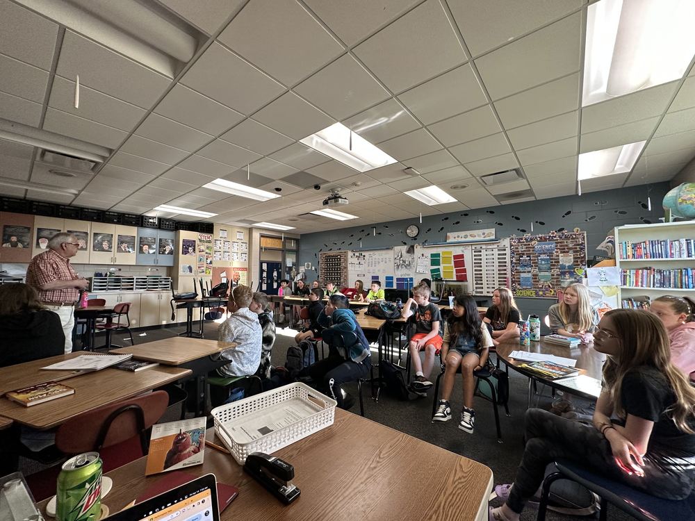 Elementary Student Council Meets with School Board Member, Gary
