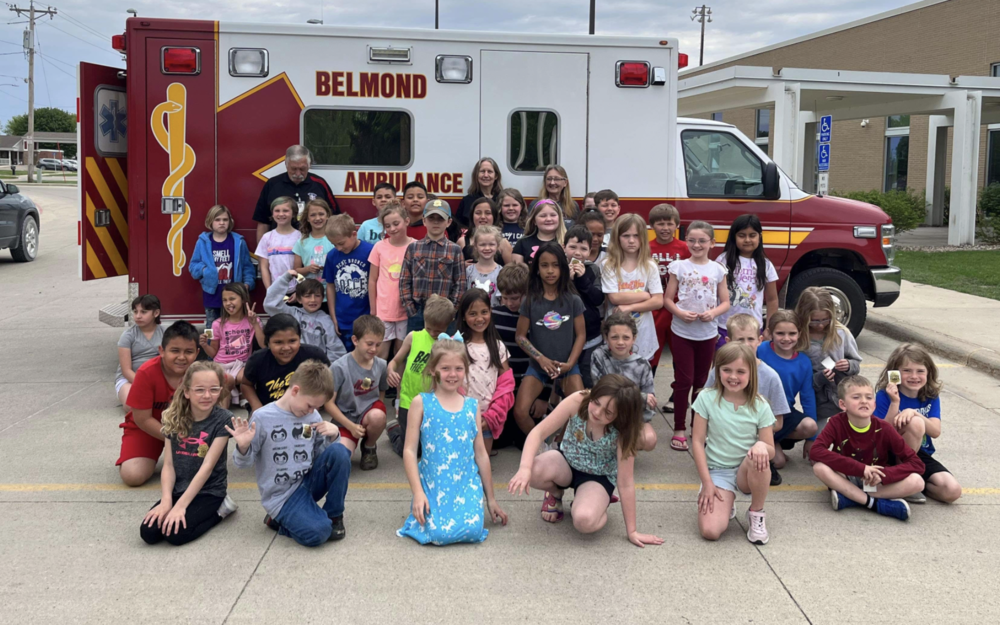 belmond EMS visits 2nd grade