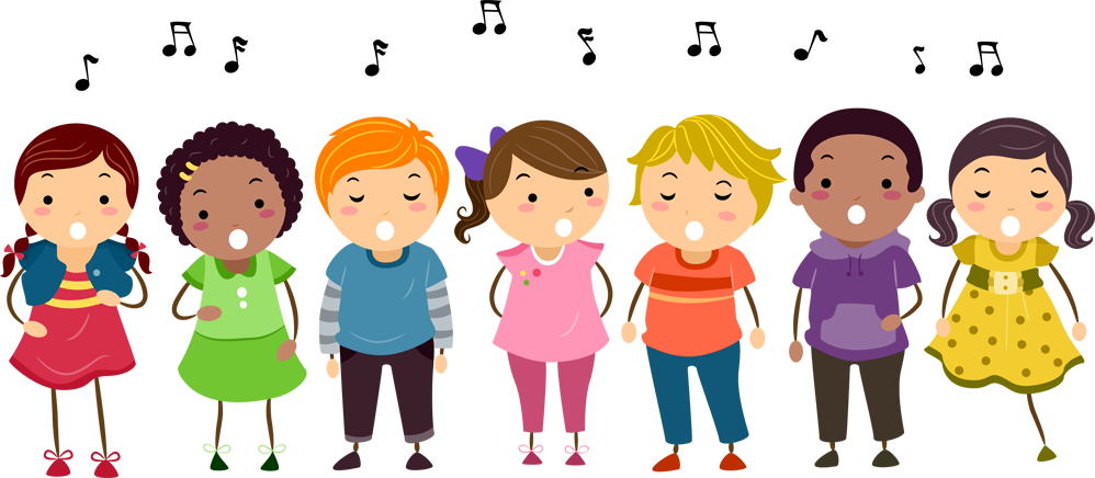 clipart of students singing