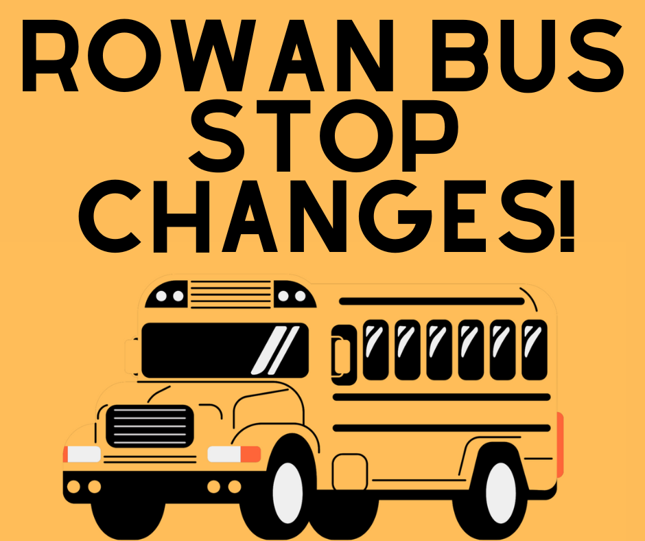rowan bus stop changes