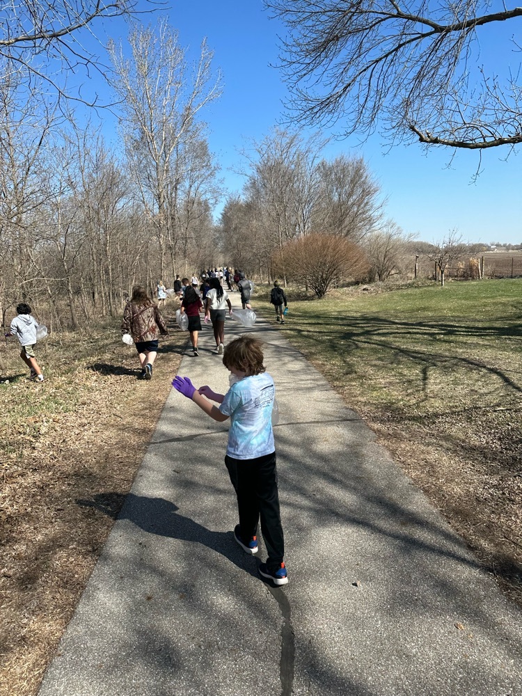 cleaning the trail